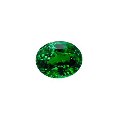 11.1ct Oval Gem Quality - Fine Intense Green Tsavorite