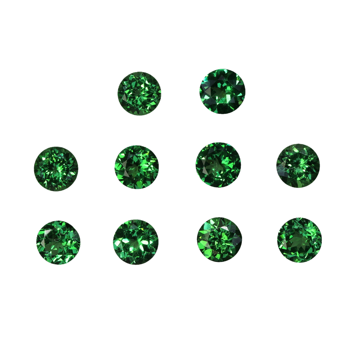 7.8x5.7mm Oval Fine Intense Green Tsavorite