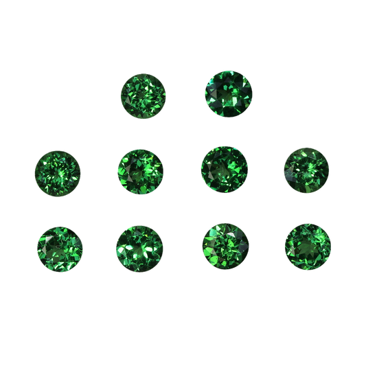 7.8x5.7mm Oval Fine Intense Green Tsavorite