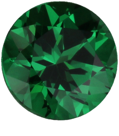 1.3ct Round Deep Minty Green Tsavorite