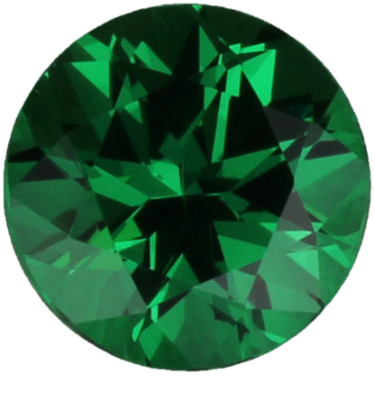 1.3ct Round Deep Minty Green Tsavorite