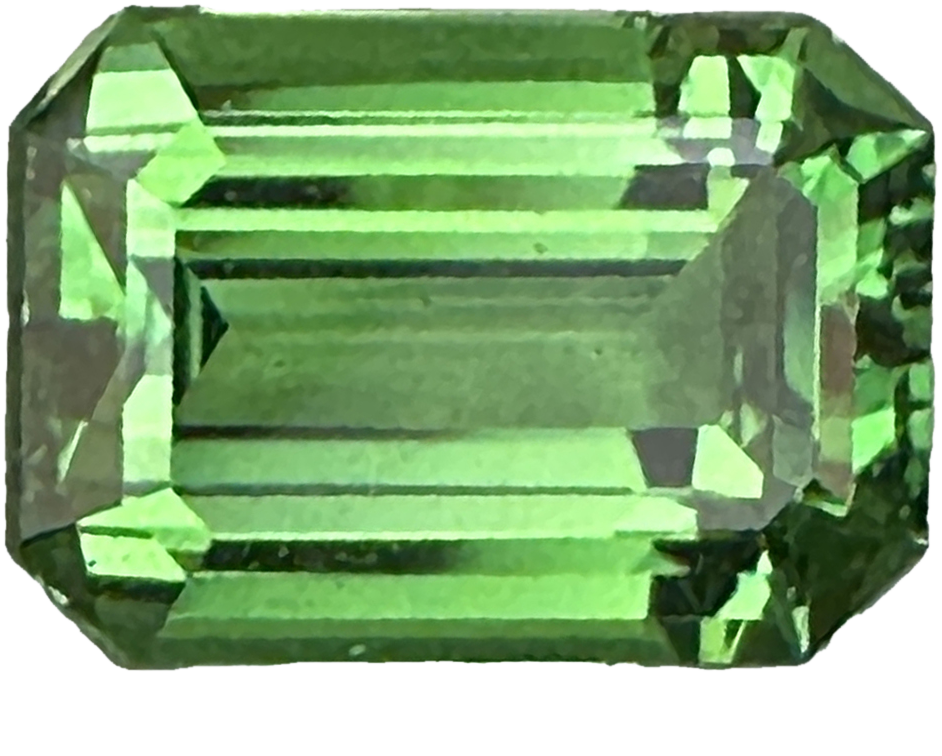 3.75ct Emerald Cut Bright Green Tsavorite