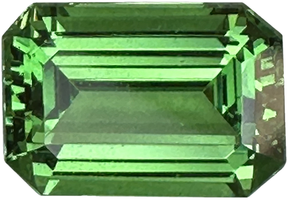 3.75ct Emerald Cut Bright Green Tsavorite