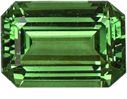 3.75ct Emerald Cut Bright Green Tsavorite