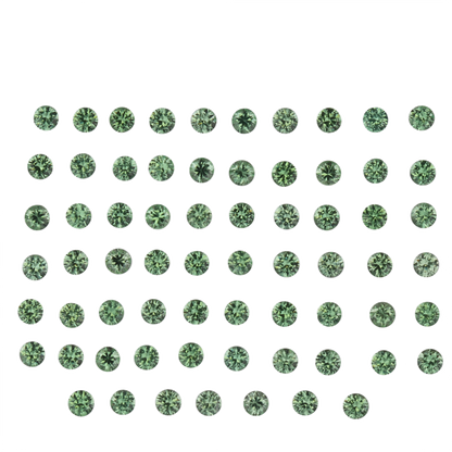 2mm Round Light Mint Green Tsavorite