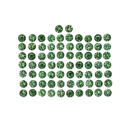 2.2mm Round Bright Green Mint Garnet