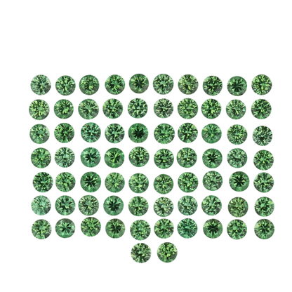 2.2mm Round Bright Green Mint Garnet