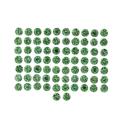 2.2mm Round Bright Green Mint Garnet