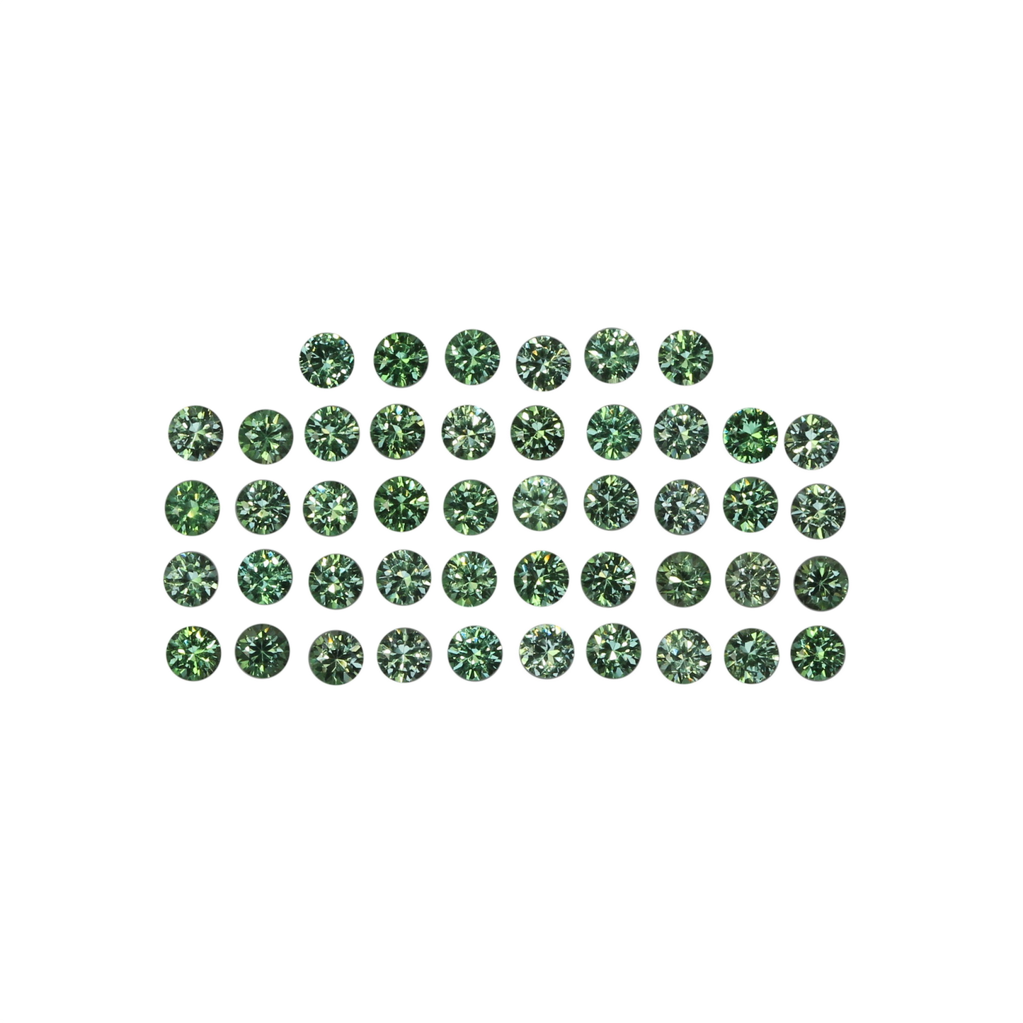2mm Round Light Open Green Mint Garnet