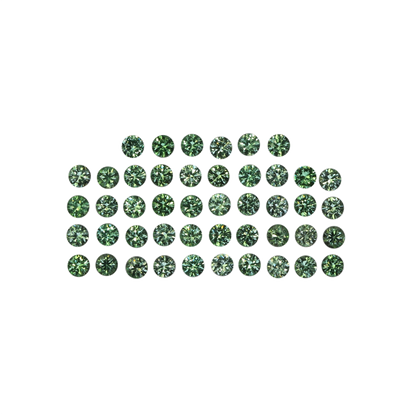 2mm Round Light Open Green Mint Garnet