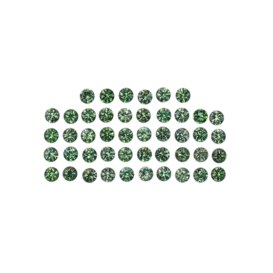 2mm Round Light Open Green Mint Garnet