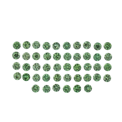 2mm Round Light Open Green Mint Garnet