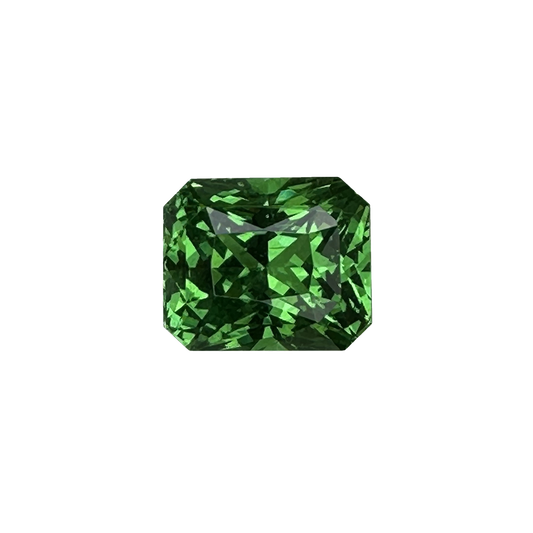 2.1ct Emerald Cut Bright Green Tsavorite