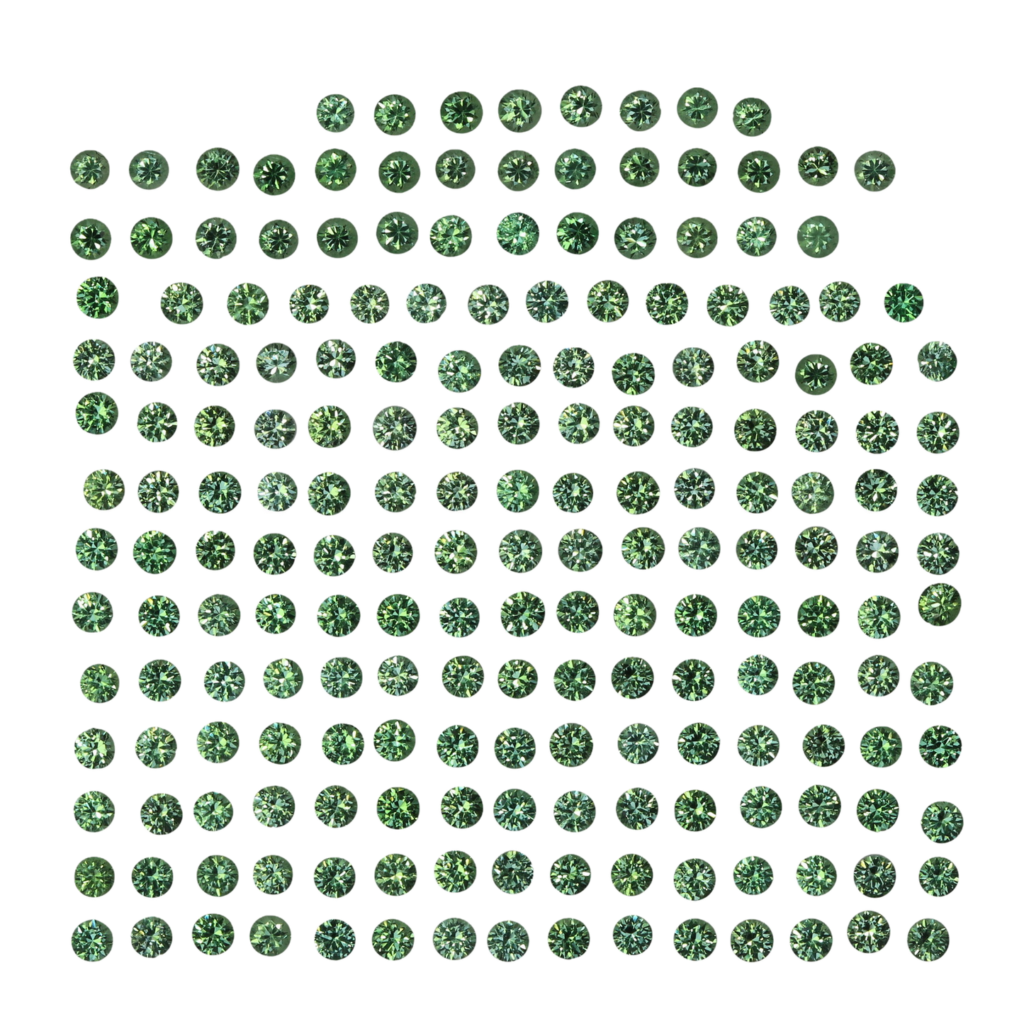 1.75mm Round Light Mint Green Tsavorite