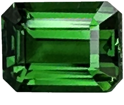 2.25ct Emerald Cut Fine Intense Green Tsavorite