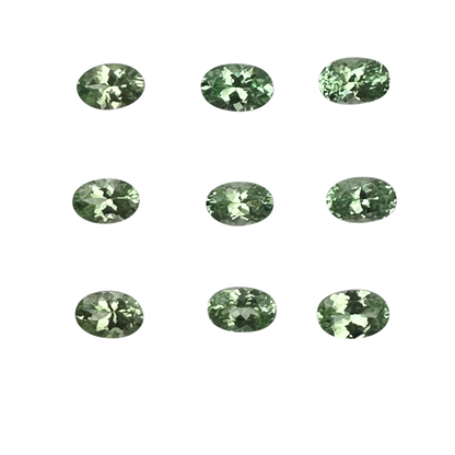 6x4mm Oval Mint Garnet