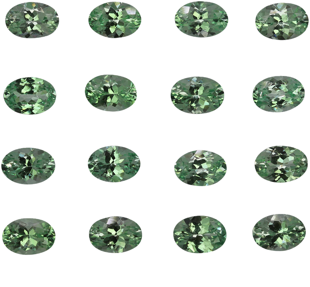 6.5x4.5mm Oval Mint Garnet