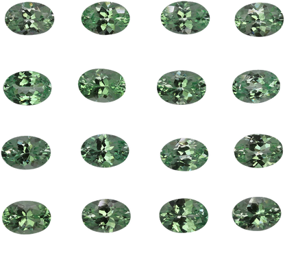 6.5x4.5mm Oval Mint Garnet
