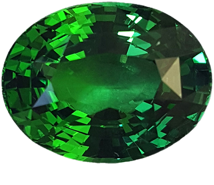 -6.22ct Oval Gem Quality - Fine Intense Green Tsavorite