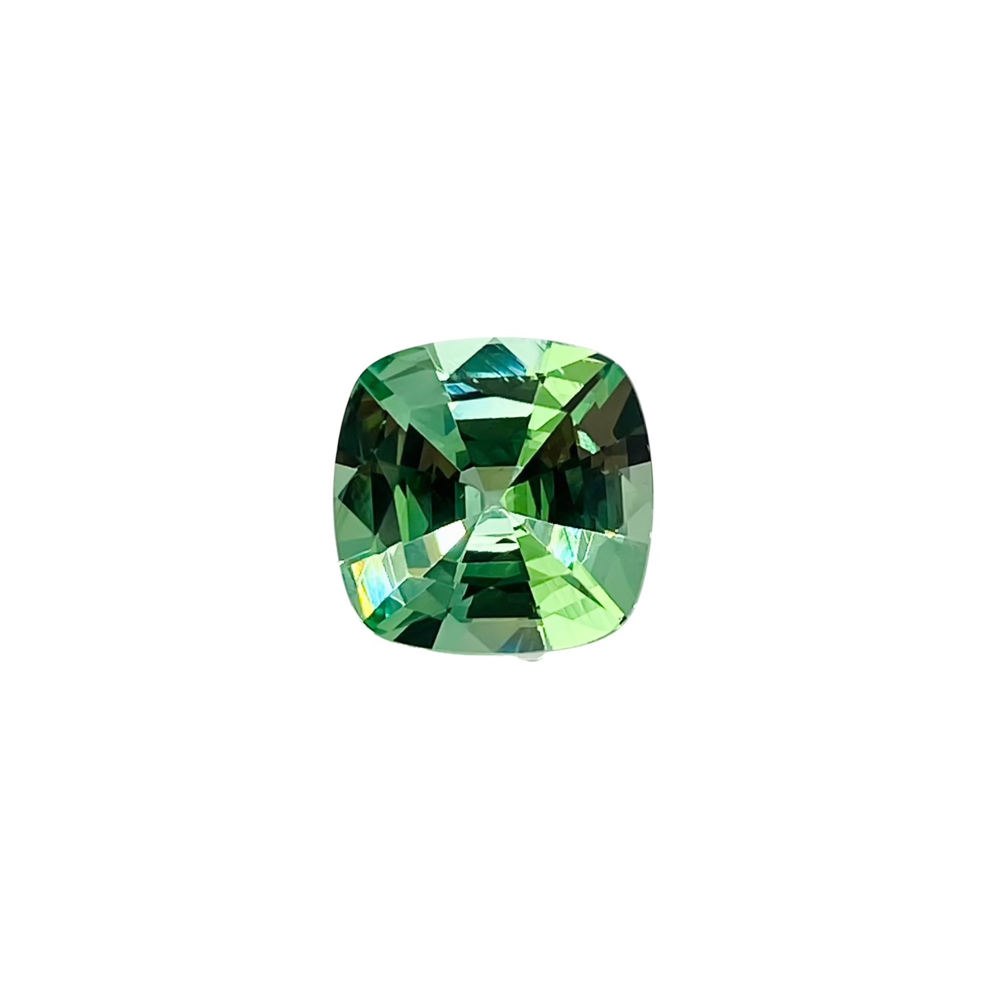 4.01ct Cushion Mint Garnet
