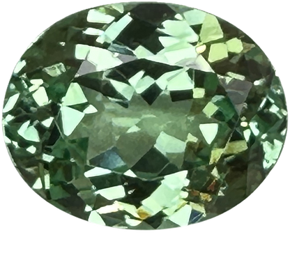 Oval Mint Garnet