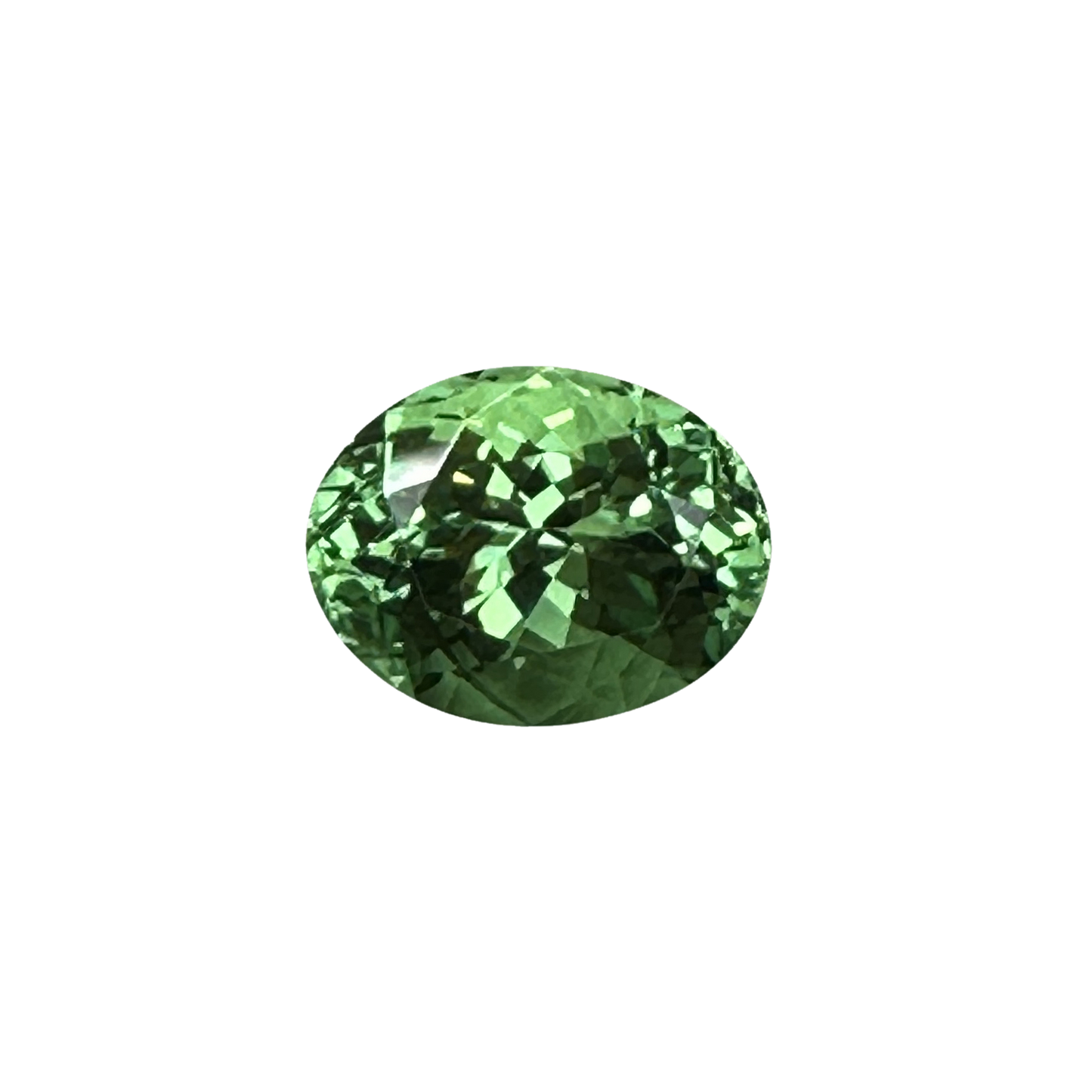 Oval Mint Garnet