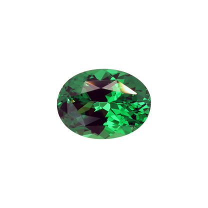 2.4ct Oval Gem Quality - Fine Intense Green Tsavorite