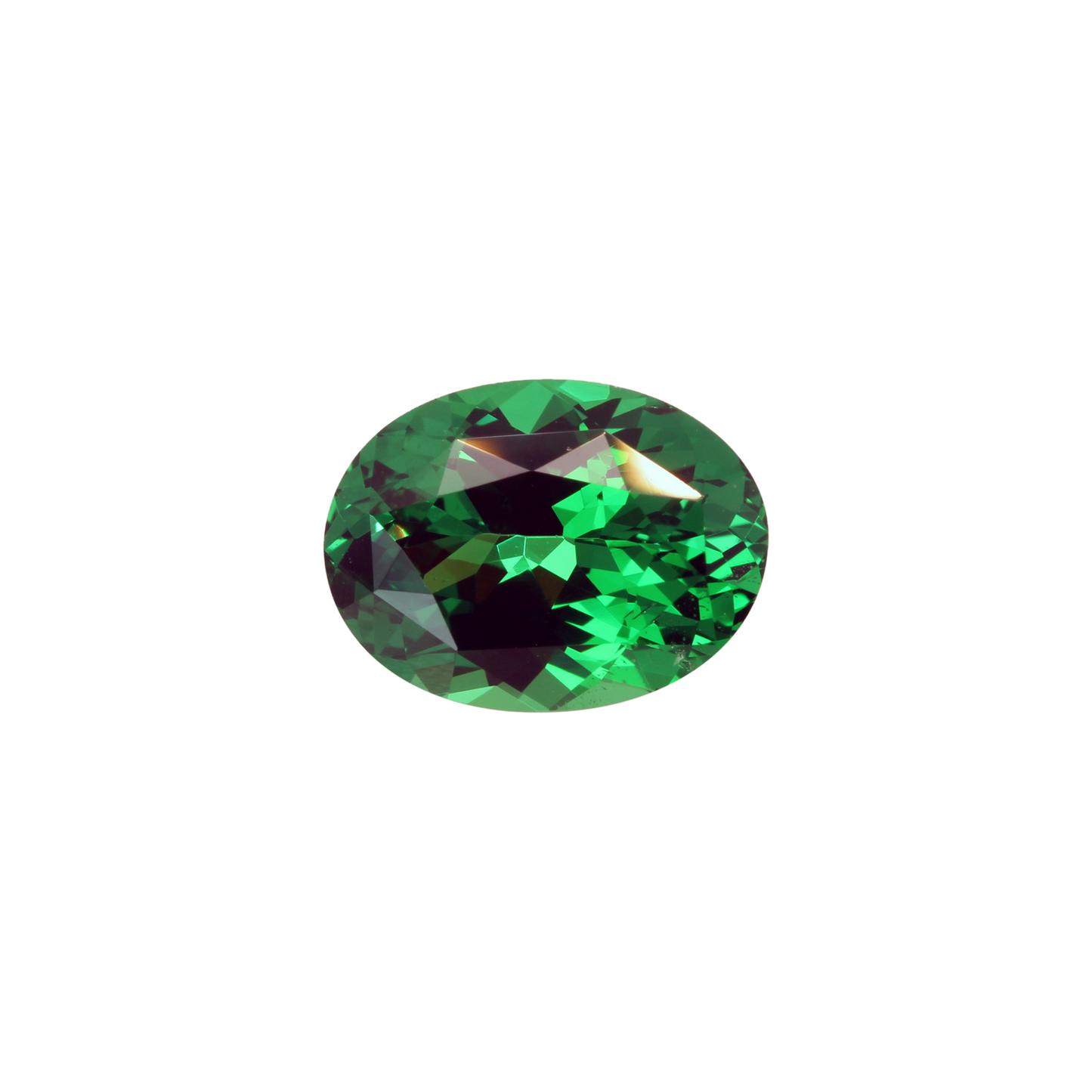 2.4ct Oval Gem Quality - Fine Intense Green Tsavorite