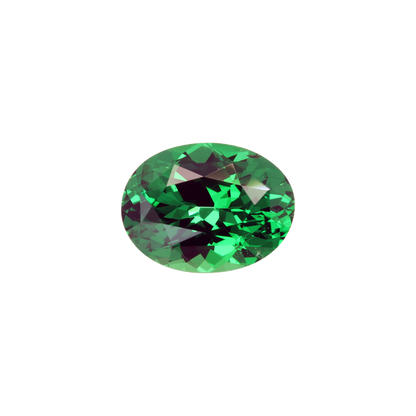 2.4ct Oval Gem Quality - Fine Intense Green Tsavorite