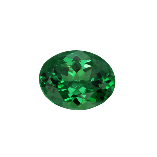 9.16ct Oval Gem Quality - Fine Intense Green Tsavorite