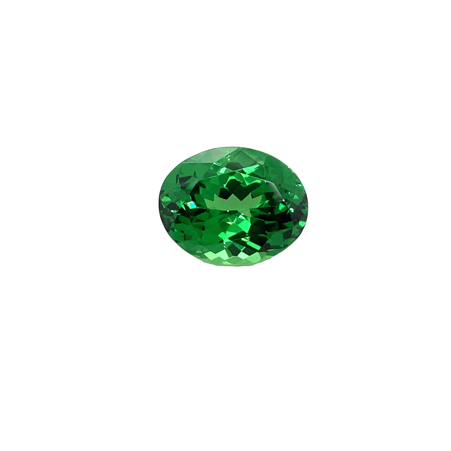 9.16ct Oval Gem Quality - Fine Intense Green Tsavorite