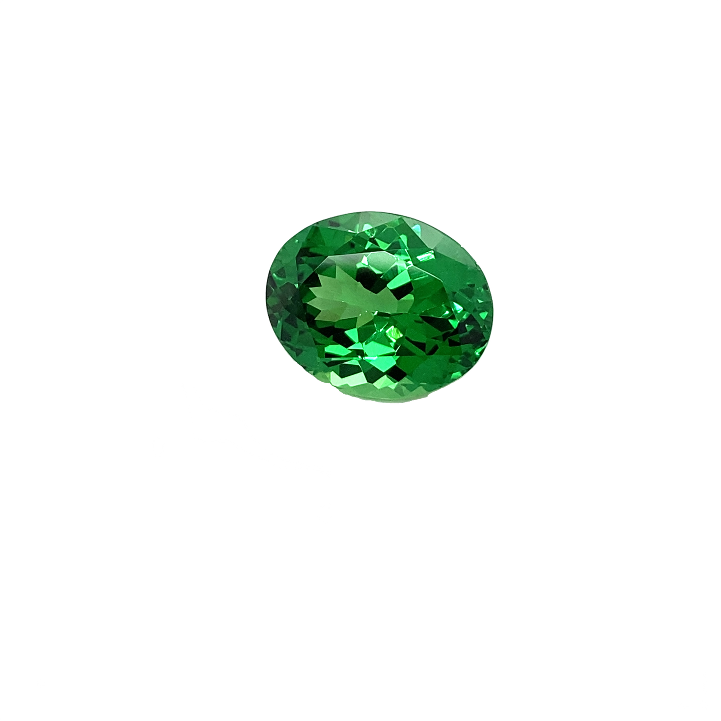 9.16ct Oval Gem Quality - Fine Intense Green Tsavorite