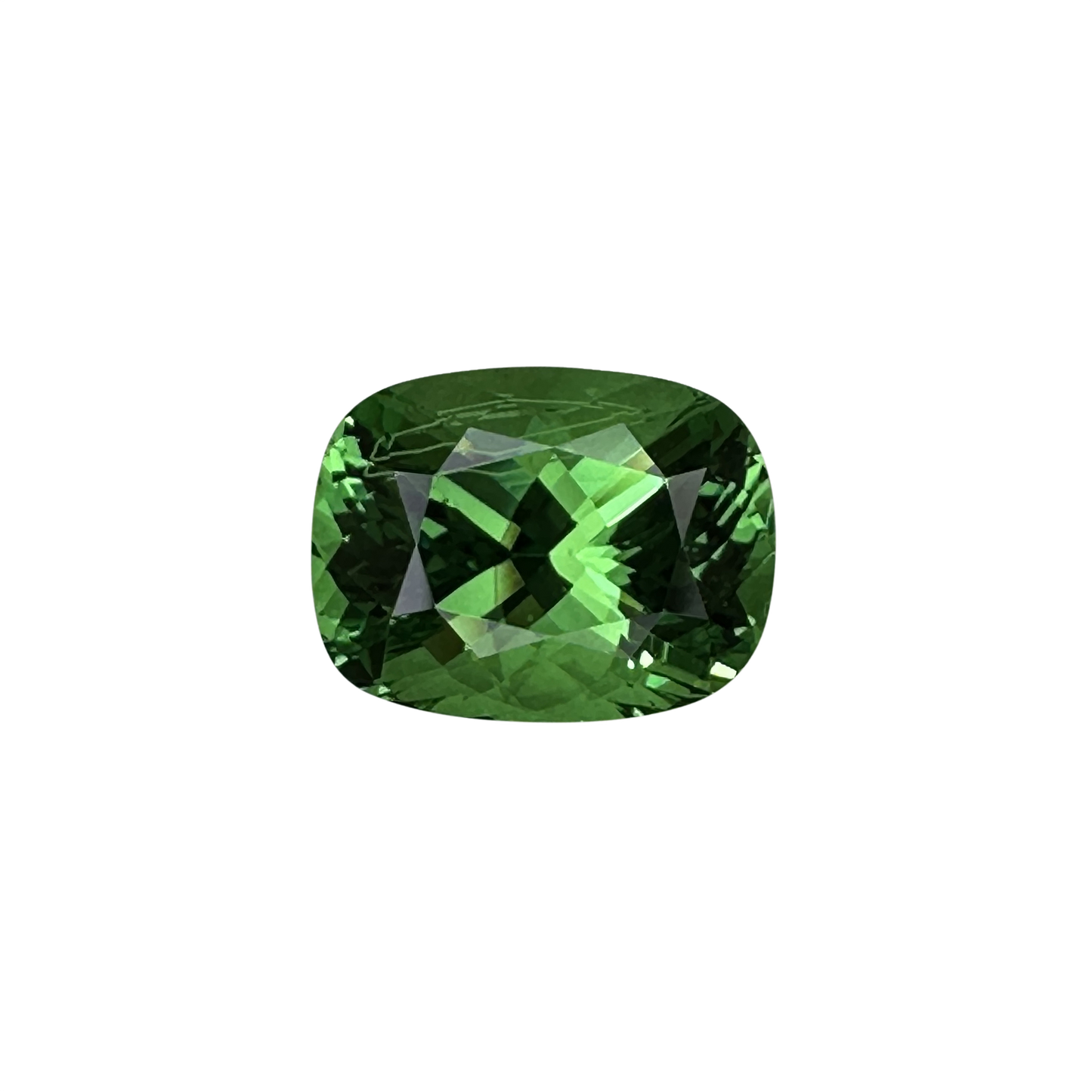 3.08ct Cushion Bright Green Tsavorite