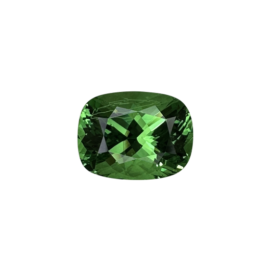 3.08ct Cushion Bright Green Tsavorite