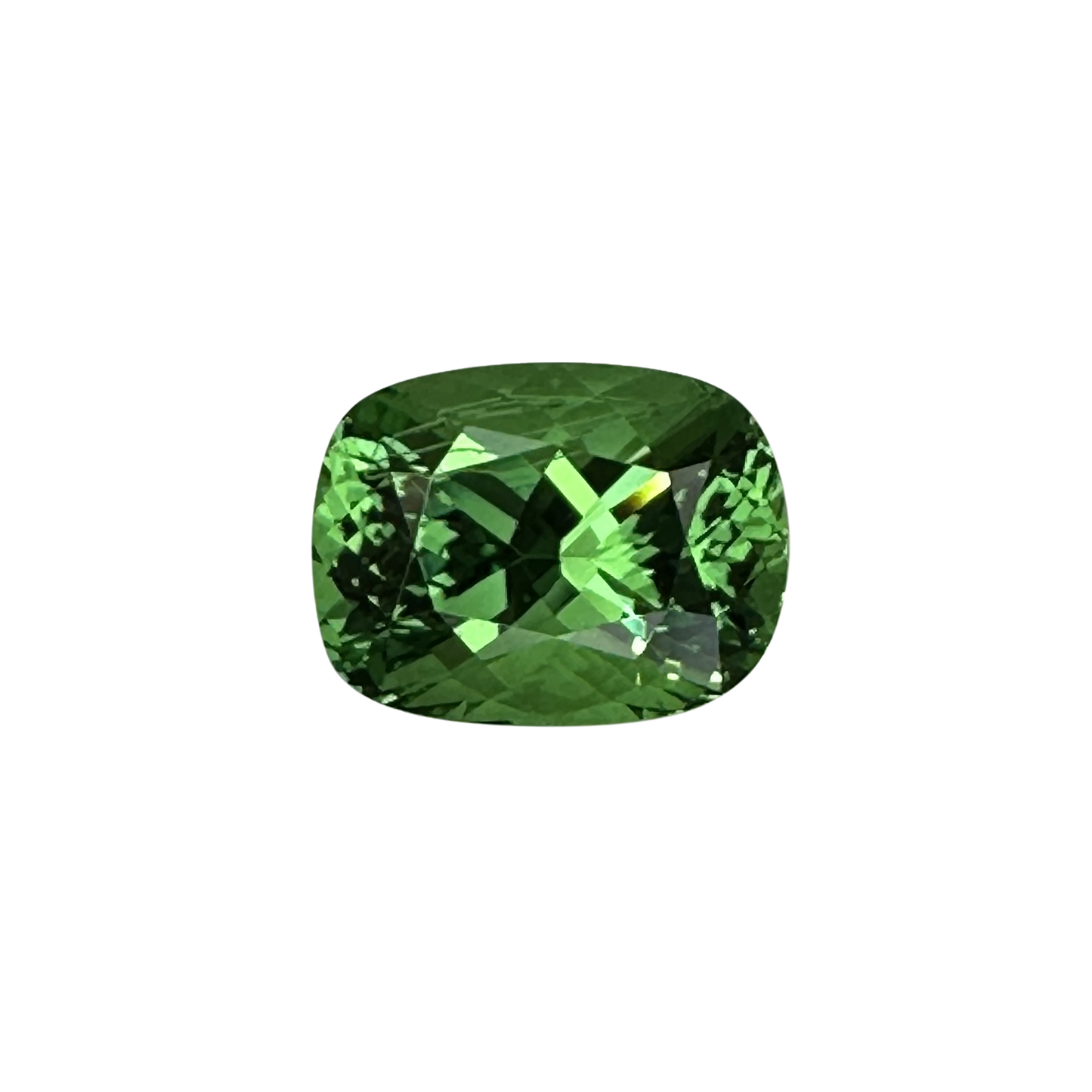 3.08ct Cushion Bright Green Tsavorite