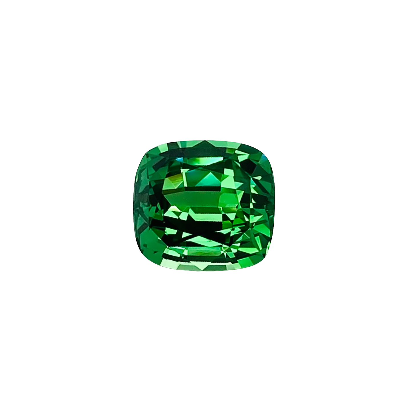 2.48ct Cushion Fine Intense Green Tsavorite