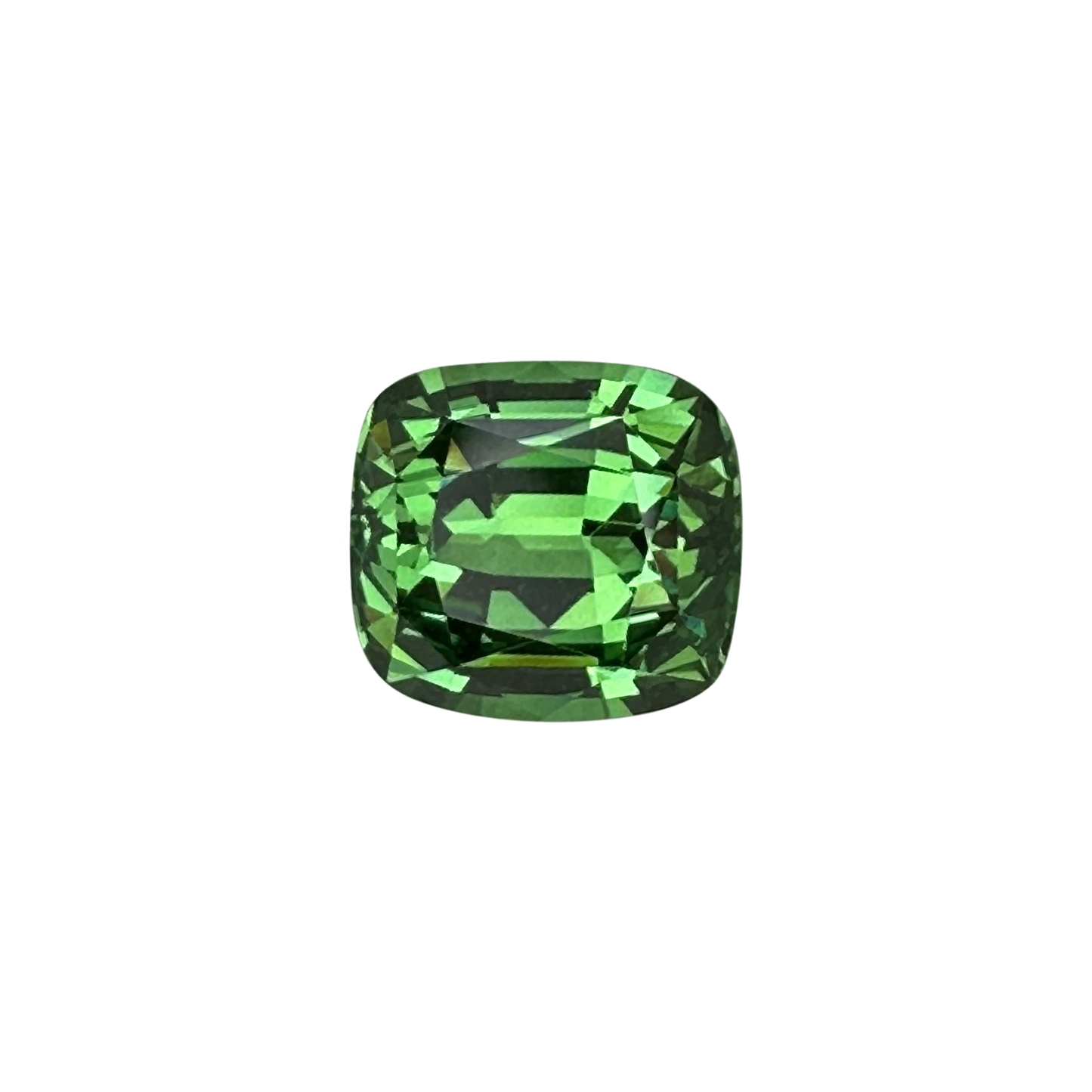 2.48ct Cushion Fine Intense Green Tsavorite