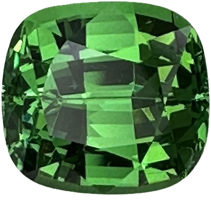 3.3ct Cushion Fine Intense Green Tsavorite