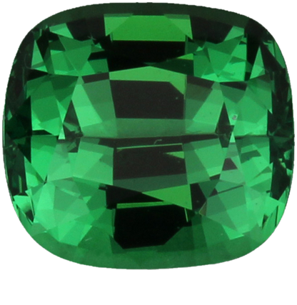 3.3ct Cushion Fine Intense Green Tsavorite