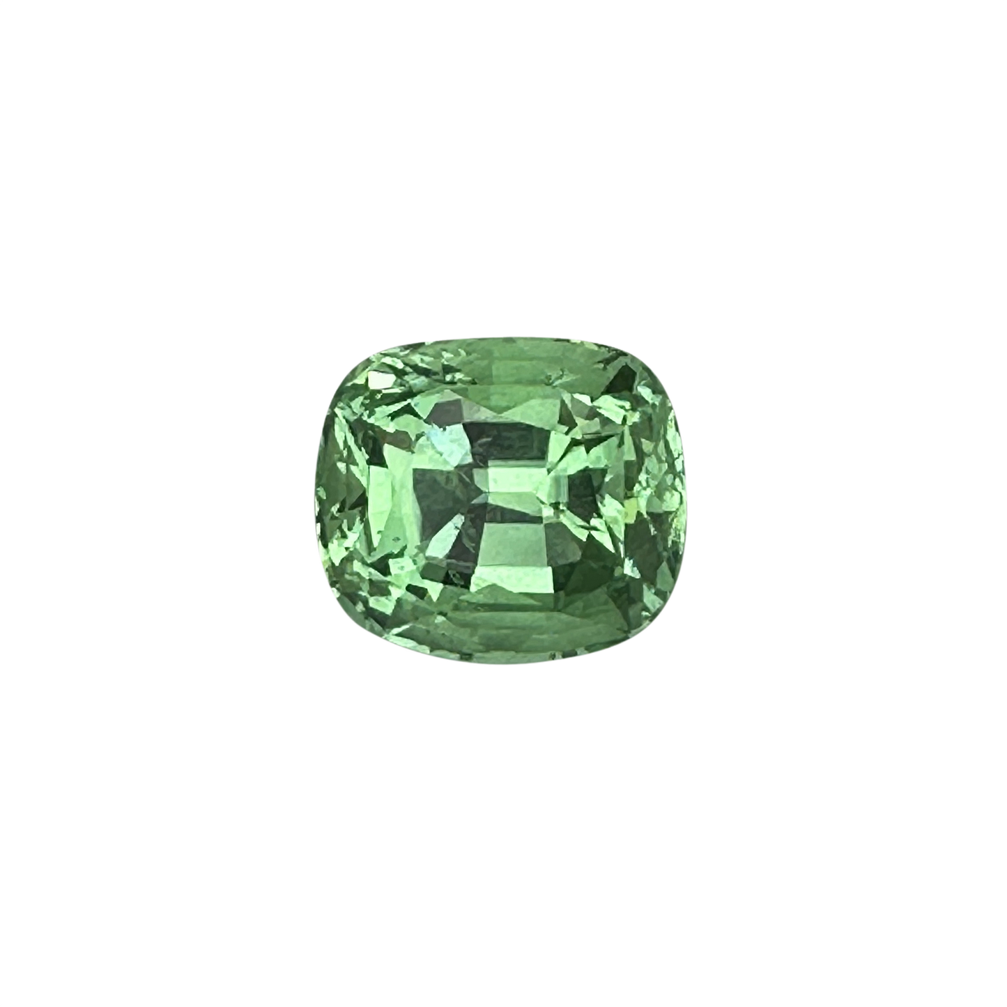 2.03ct Cushion Light Mint Green Tsavorite