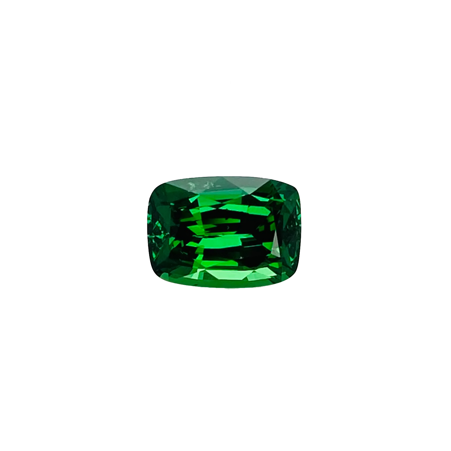 Cushion Gem Quality - Fine Intense Green Tsavorite