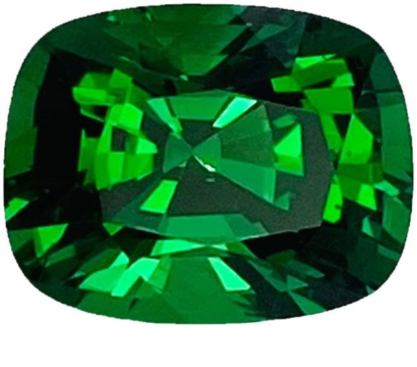 2.32ct Cushion Gem Quality - Fine Intense Green Tsavorite