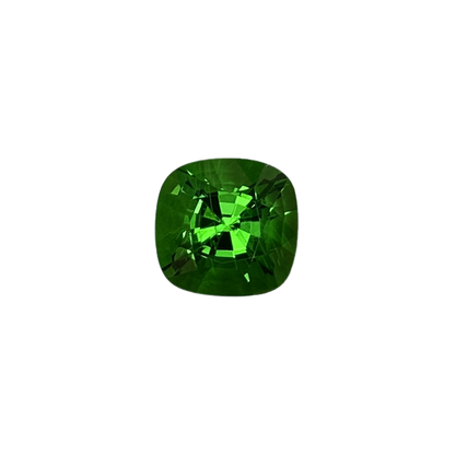 1.67ct Cushion Gem Quality - Fine Intense Green Tsavorite