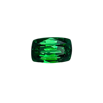 1.56ct Cushion Gem Quality - Fine Intense Green Tsavorite