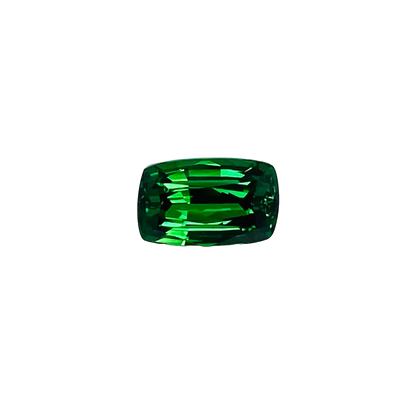 1.56ct Cushion Gem Quality - Fine Intense Green Tsavorite