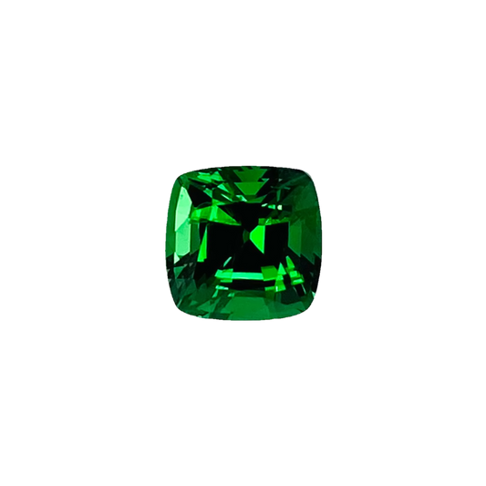 1.28ct Cushion Gem Quality - Fine Intense Green Tsavorite