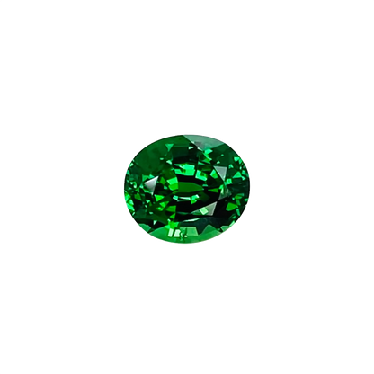 1.03ct Oval Gem Quality - Fine Intense Green Tsavorite