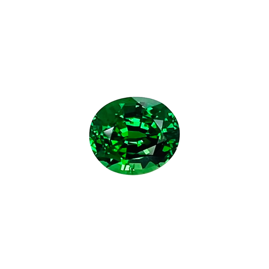1.03ct Oval Gem Quality - Fine Intense Green Tsavorite