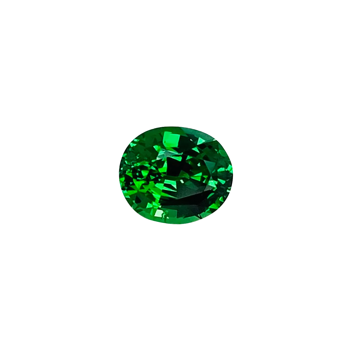 1.03ct Oval Gem Quality - Fine Intense Green Tsavorite