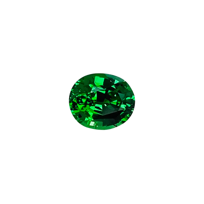 1.03ct Oval Gem Quality - Fine Intense Green Tsavorite